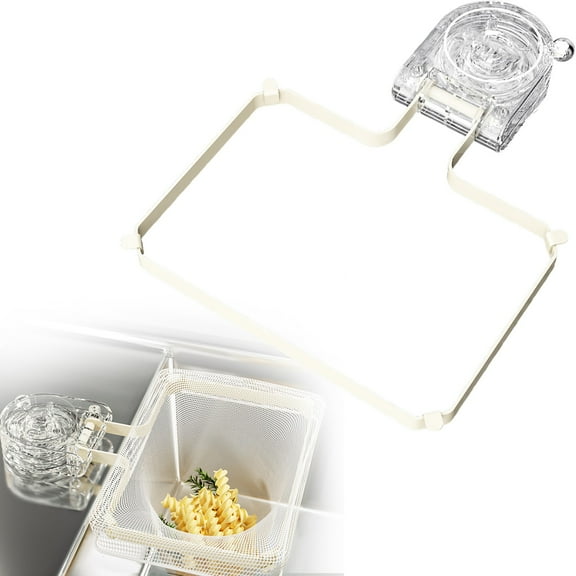 DMHW74S Collapsible Kitchen Strainer With 50 Mesh Filter Bags Suction Cup Base For Washing Draining Vegetables Fruits Dishwasher Safe