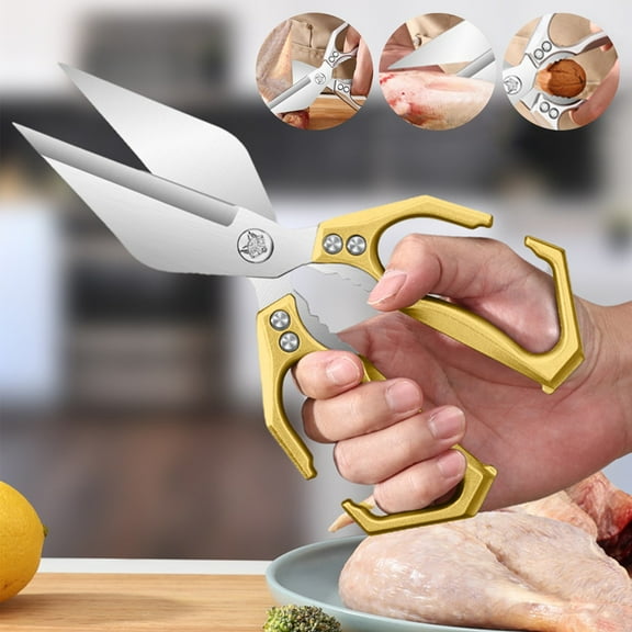 DMHW74S Seattleget Multifunctional Kitchen Shears Interactk Kitchen Scissors For Japanese Cooking Shearss For Chicken And Turkey