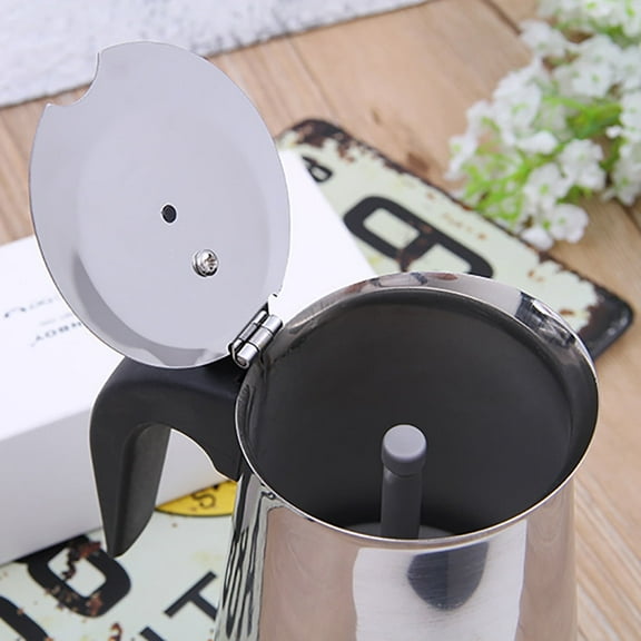 DMHW74S Stainless Steel Mocha Espresso Latte Percolator Stove Top Coffee Maker Pot Too