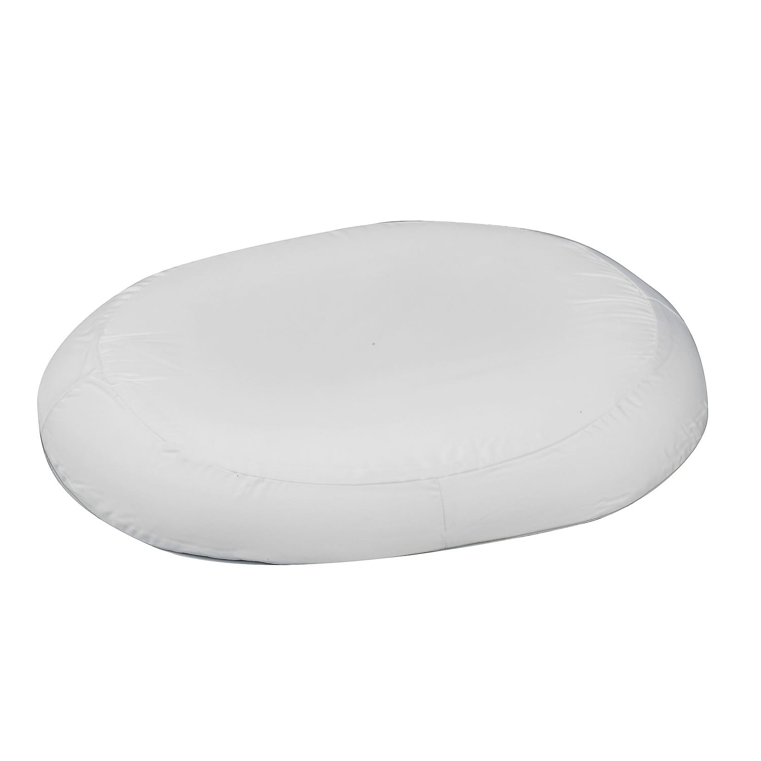White 18" Contoured Foam Ring Cushion with Polyester Cover