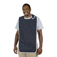 thumbnail image 1 of DMI Adult Bibs for Eating, Waterproof Bib for Men and Women, Large Mealtime Clothing Protector for Senior Citizens, Adult Size Cloth Bibs, Navy Print, 1 of 4