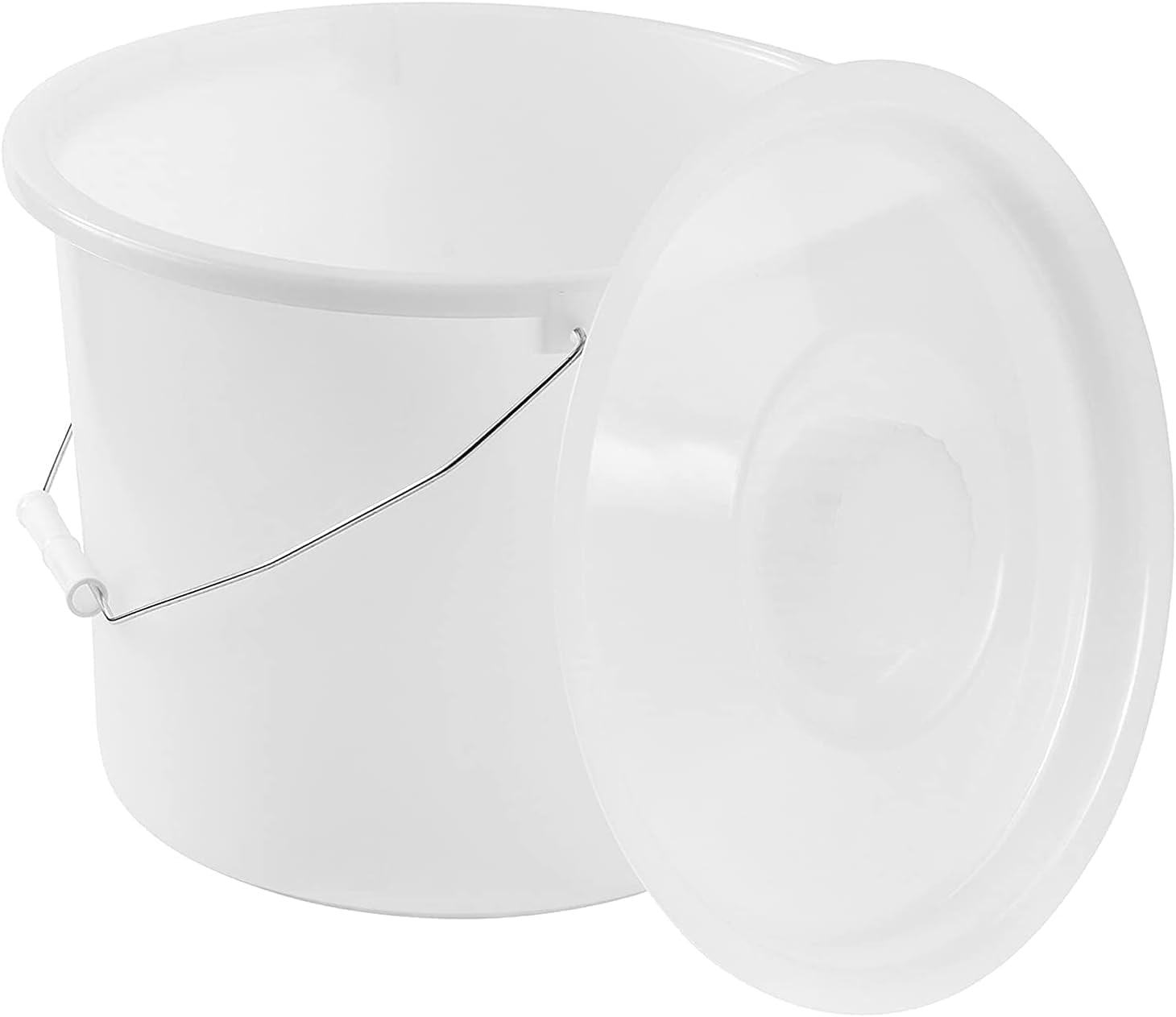 DMI Bedside Commode Replacement Bucket with Lid & Handle, Holds up to ...