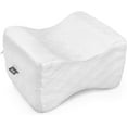 thumbnail image 1 of DMI Contoured Memory Foam Knee Wedge Pillow for Sleeping, Sciatica Pain Relief, Hip & Back Pain, Leg Pillow for Side Sleepers, Bed Positioner, White, 1 of 4