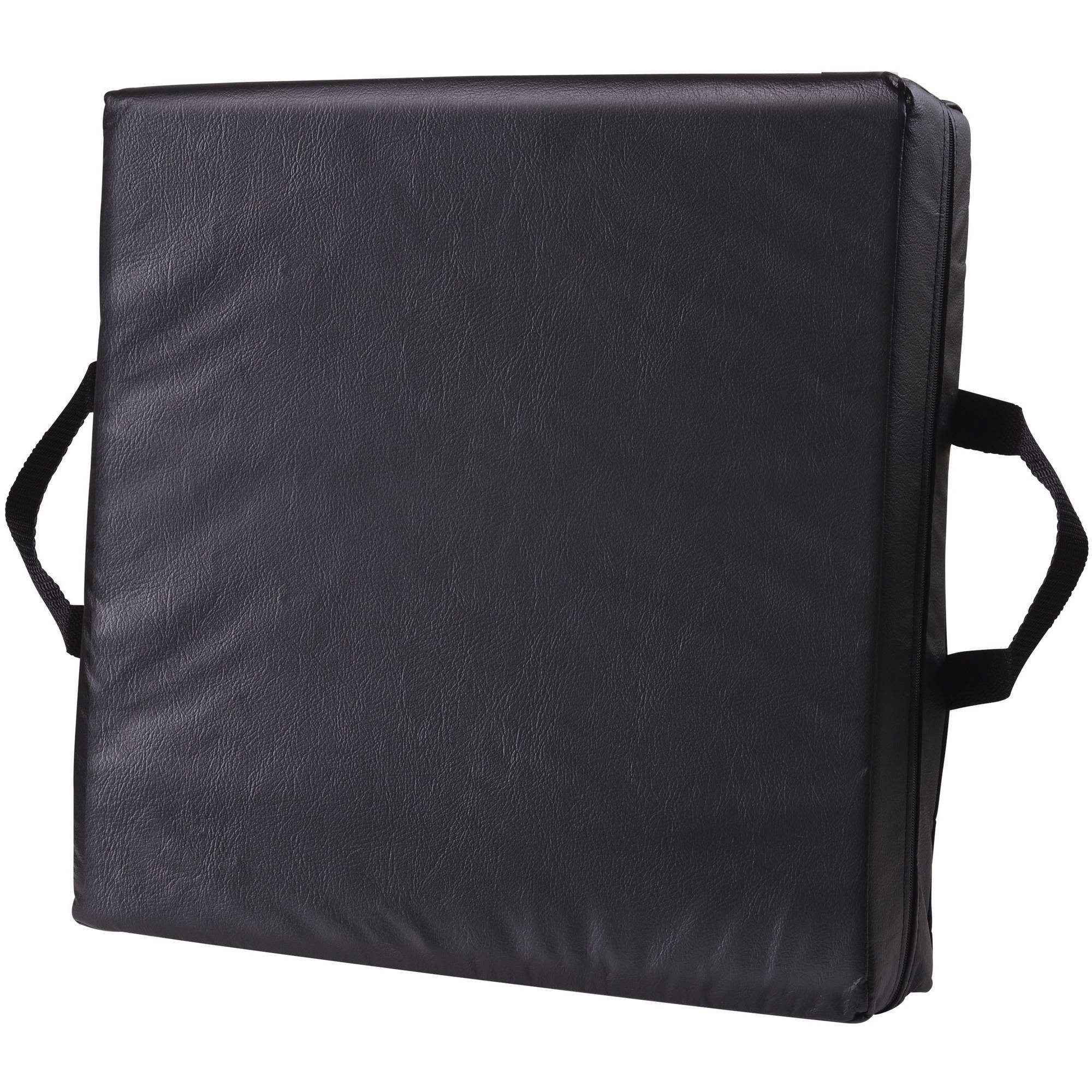 DMI Deluxe Seat Lift Cushion, 4 Inch Foam Cushion, Black Leatherette 16