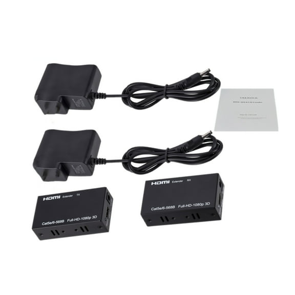 DMI Extender Over IP Ethernet 1080p Up to 60m Direct 1 to 1 Extender Over CAT5e CAT6 to Many Over Gigabit Switch, Network LAN, IR Extension