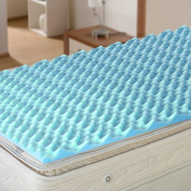 DMI Foam Mattress Topper, Egg Crate Foam Pad, Queen Size, 2 in, 56 x 78 x 2