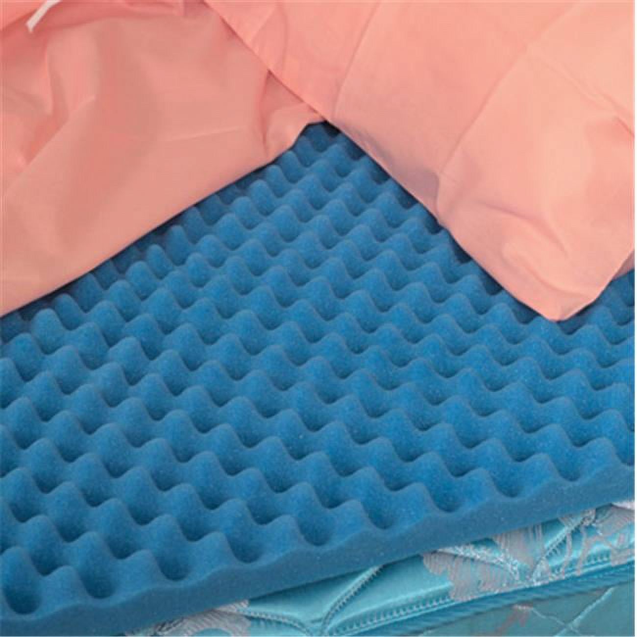 DMI Foam Mattress Topper, Egg Crate Foam Pad, Mattress Pad and Bed