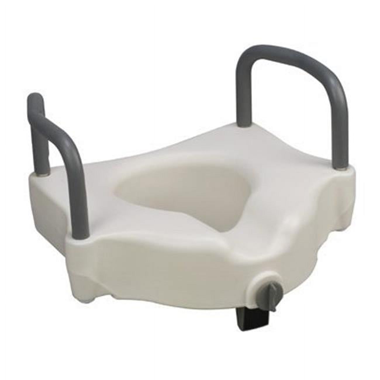 DMI Hi-Riser Elevated Locking Raised Toilet Seat with Armrests, 5 Inch ...