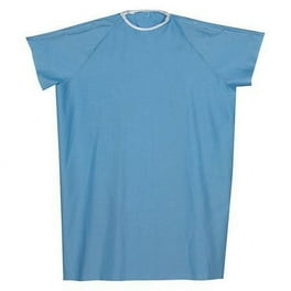 Cloth Patient Gown, Cotton-Polyester Blend, Large, Chest Size 38 Cloth Patient Gown, Cotton-Polyester Blend, Large, Chest Size 38