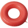 thumbnail image 1 of DMI Inflatable Ring Donut Seat Cushion Pillow for Hemorrhoid, Pregnancy, and Tailbone Pain, Red, 18 in, 1 of 5