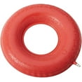 thumbnail image 1 of DMI Inflatable Ring Donut Seat Cushion Pillow for Hemorrhoid, Pregnancy, and Tailbone Pain, Red, 18 in, 1 of 5