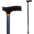thumbnail image 1 of DMI Lightweight Aluminum Adjustable Walking Cane with Derby-Top Handle for Men and Women, Blue Ice, 1 of 7