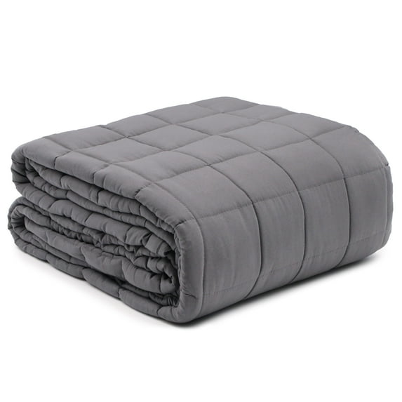 DMI Microfiber Weighted Blanket, FSA & HSA Eligible, Adult Size, Superior Comfort & Breathability, 80″x60″, All-Season Use, 17lbs, Grey