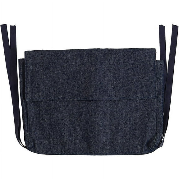 DMI Multi-Pocket Walker Bag for Folding Walker, Rollator Carry-All Pouch Bag, Blue Denim