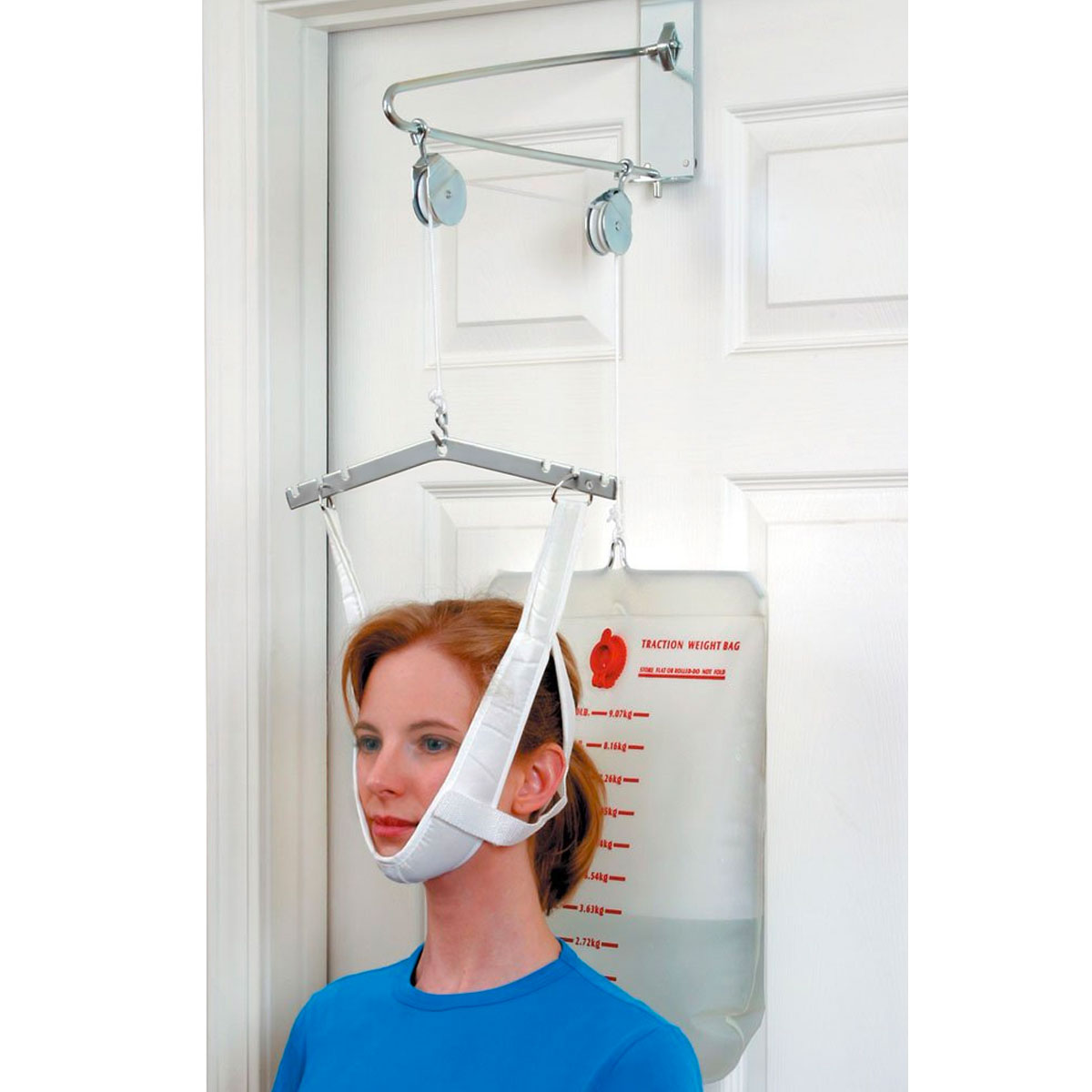 DMI Over the Door Posture Corrector and Cervical Neck Traction Device for Physical Therapy, FSA HSA Eligible Neck Stretcher, Back Stretcher, Neck Pain, Migraine Relief, Back Pain or Arthritis - image 1 of 7