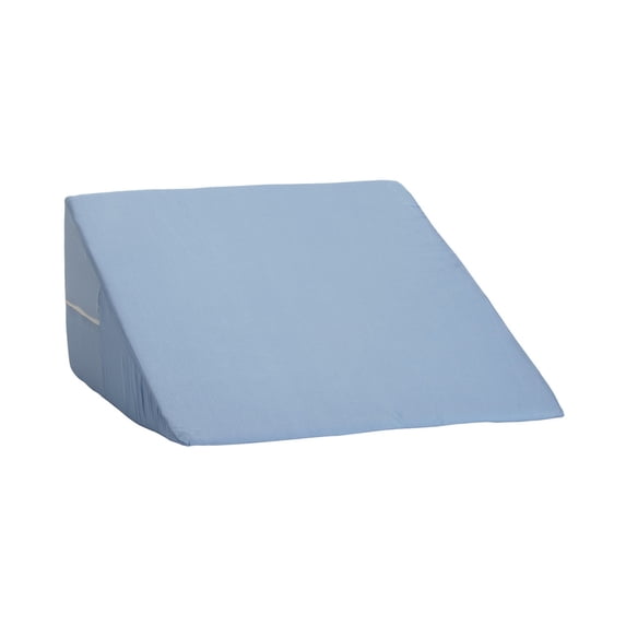 DMI Bed Wedge Pillow and Triangle Wedge with Elevated Incline for Neck Pain, Headaches, Reflux, Shoulders, Back Pain, Foot Support, Knee Pain or Restless Leg Syndrome, 24x24x7 inches, Blue