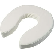 DMI Raised Toilet Seat Cushion Seat Cushion and Seat Cover to Add Extra Padding to the Toilet Seat while Relieving Pressure, Tear Resistant, FSA & HSA Eligible, 2 Inch Pad, White