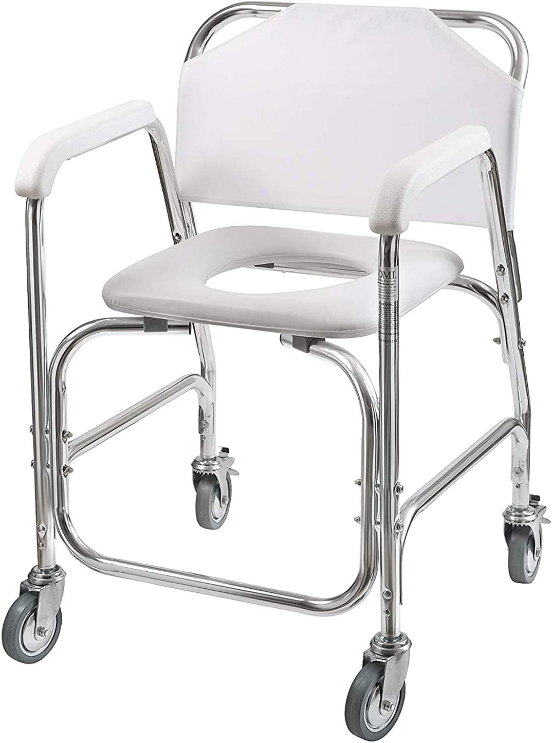 DMI Rolling Shower Chair, Commode, Transport Chair, FSA Eligible