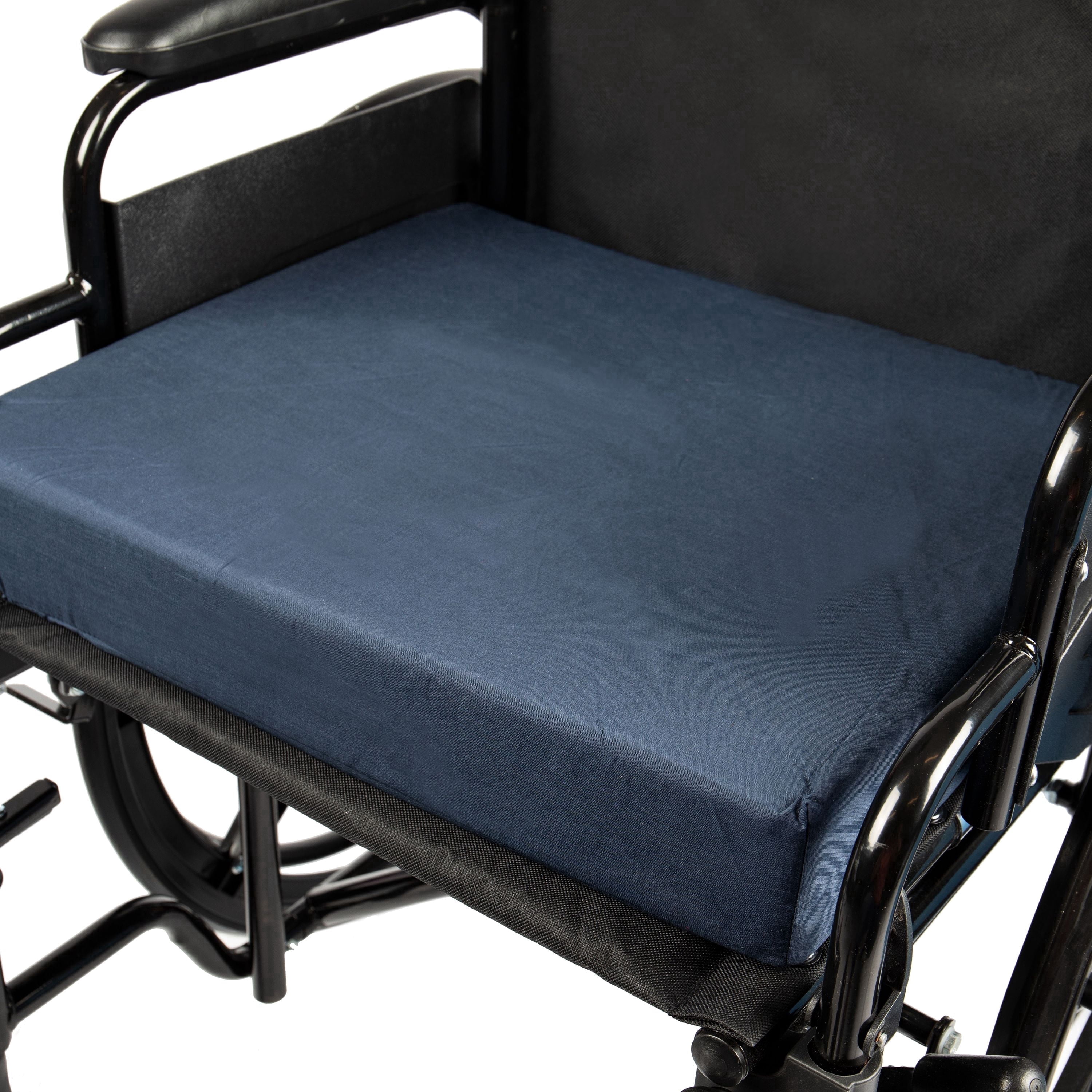 DMI Foam Seat Cushion for Wheelchair, Office Chair, Car or Kitchen Chair, 18 x 16 x 3 in, Blue