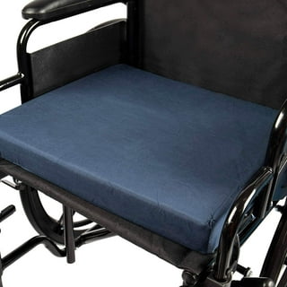 Wheelchair Cushions ,Tailbone&Back Support ,Armrests Comfortable Wheelchair  Accessories ,Prevent Pressure Sore, Non-Slip 4 Straps(Navy)
