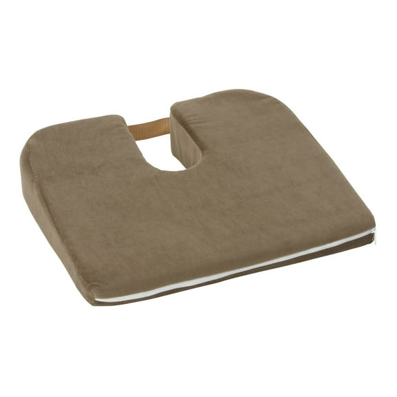 DMI Sloping Coccyx Relief Seat Cushion Tan Foam Mobility Accessories 513-7939-3700 - 1 Ct