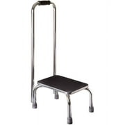 DMI Foot Stool for High Beds, Elderly Daily Living Stool, 300 Pound Weight Capacity, Non-Slip Textured Grip, Safe Stool for Seniors, Portable, Black