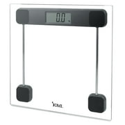 DMI Tempered Glass Digital Bathroom Scale with Large LCD Screen, Auto-on Activation, 440 LBS Weight Capacity, Clinically Accurate, FSA & HSA Eligible