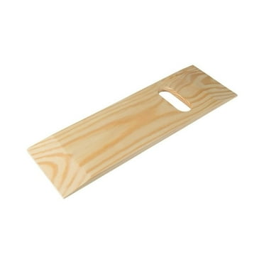 DMI Transfer Board and Slide Board made of Heavy-Duty Wood for Patient, Holds up to 440 Pounds, 1 Cut out Handle, 30 x 8 x .75