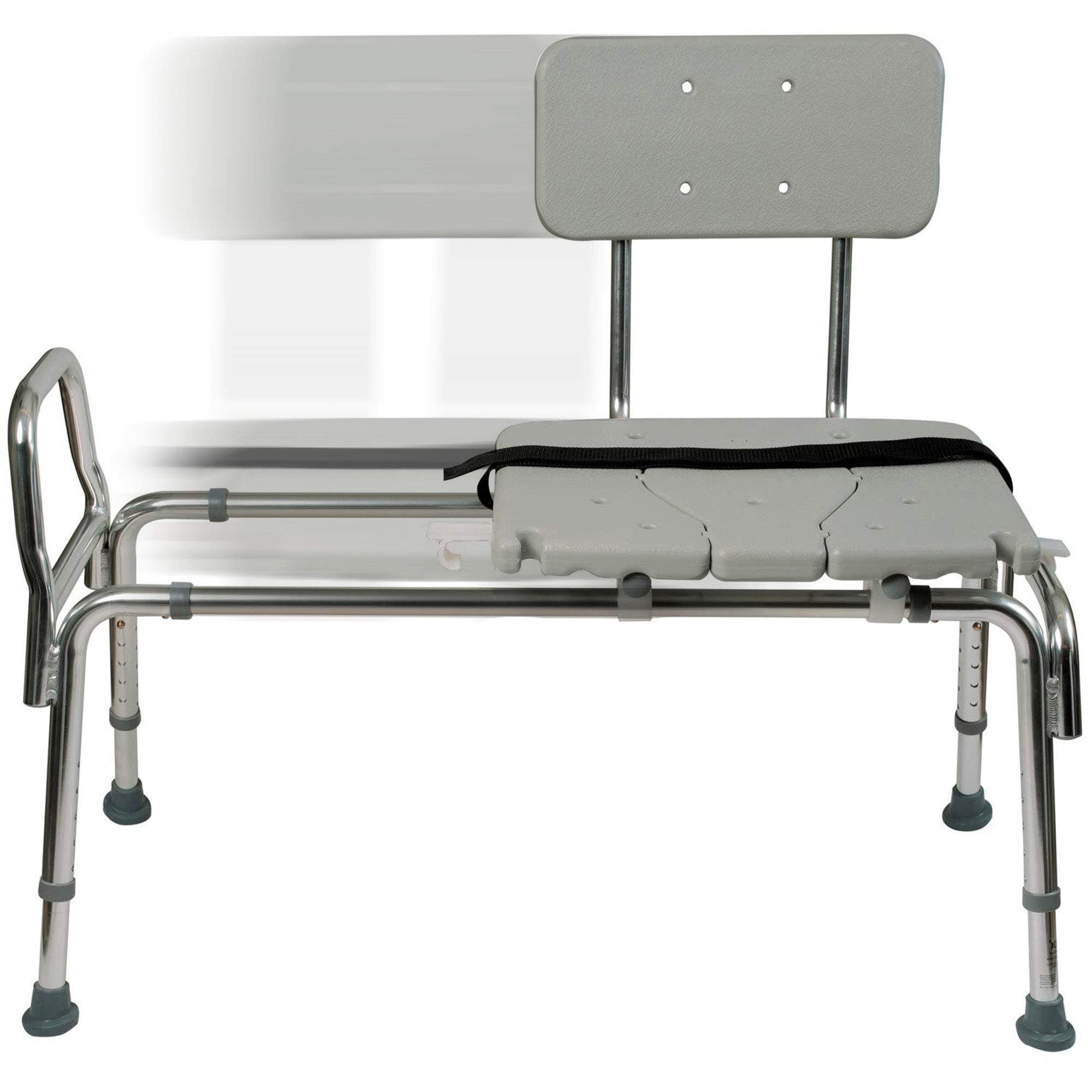 Drive Medical Plastic Tub Transfer Bench with Adjustable Backrest