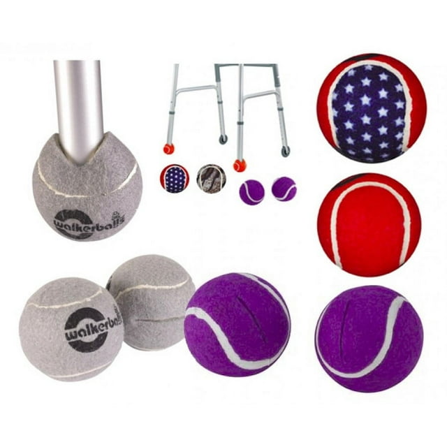 DMI Walkerballs Precut Walker Tennis Ball Glides, Fit Most Walkers, 1