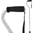 thumbnail image 1 of DMI Adjustable Designer Cane with Offset Handle, Comfort Grip and Strap, Tiny Flowers, 1 of 6