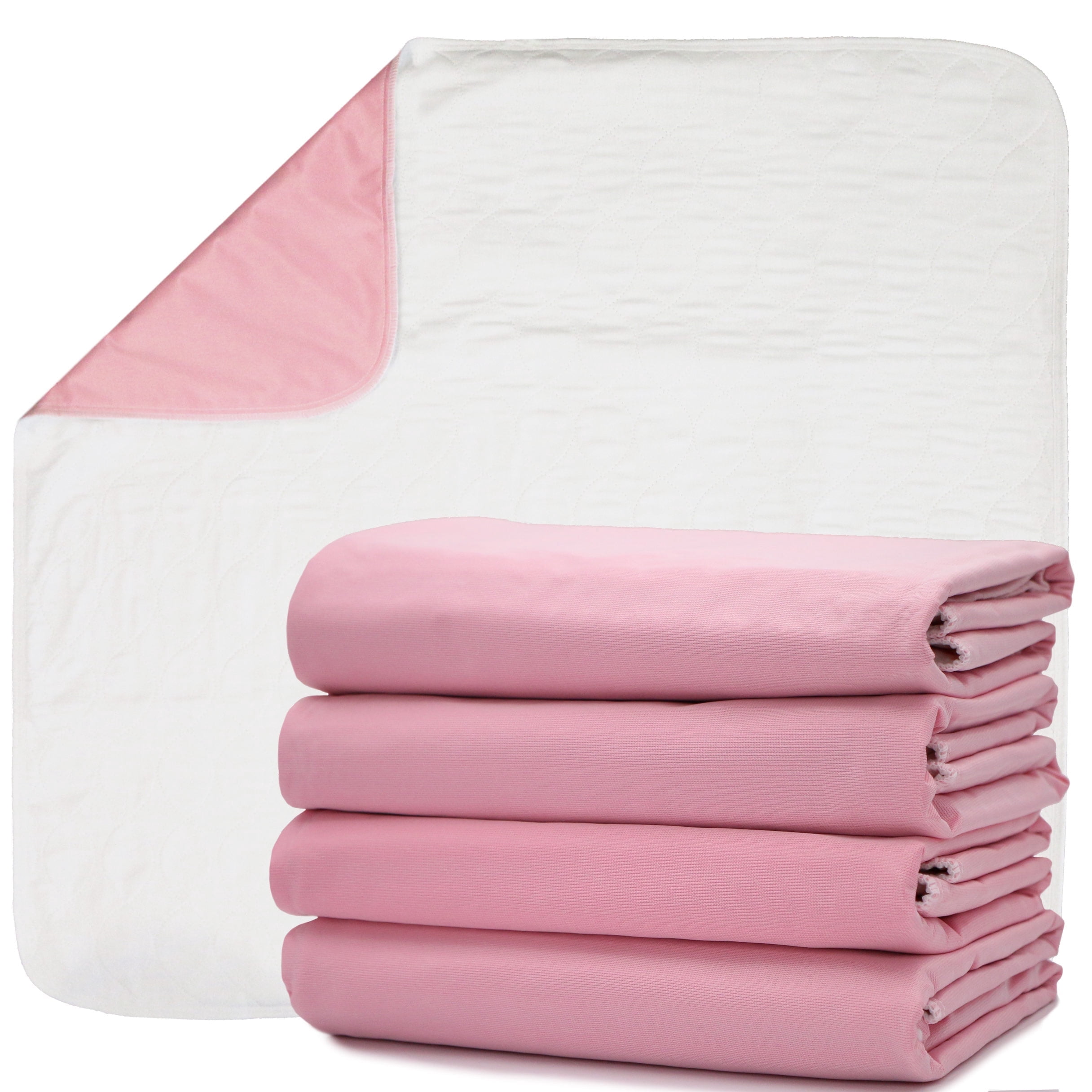 DMI Washable Underpads for Adults, 34" x 36" Reusable Waterproof Bed Pads, Pack of 4
