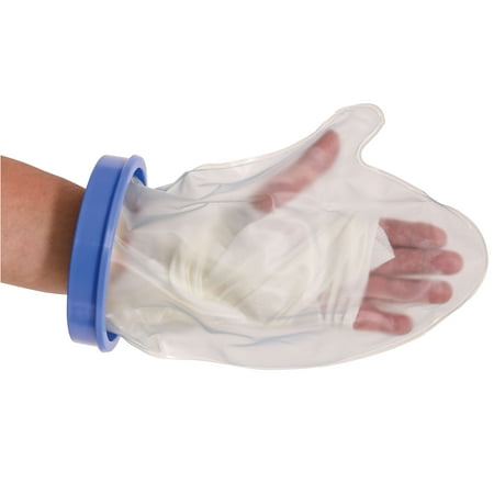 DMI Waterproof Cast Cover, Wound Barrier & Bandage Protector, Reusable with a Watertight Seal for Showers, Baths and Pools, Fits Adult Hand and Wrist up to 12 Inches in Length, Hand