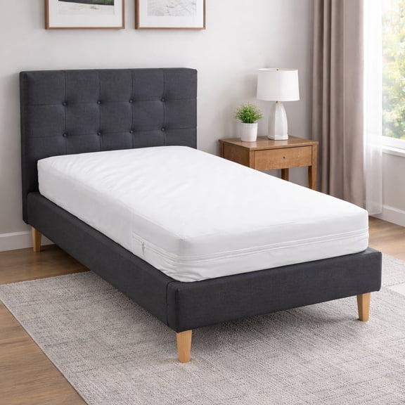 DMI Waterproof Mattress Protector, Full Zippered Encasement Mattress Cover, Quiet Protection for Incontinence and Bedwetting