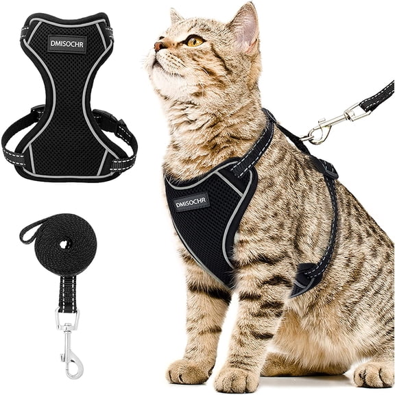 DMISOCHR Cat Harness and Leash Set Escape Proof Cat Vest Harness for Outdoor