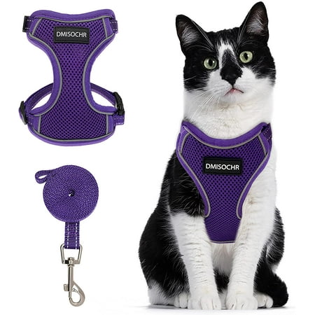 DMISOCHR Cat Harness and Leash Set Escape Proof Cat Vest Harness for Outdoor