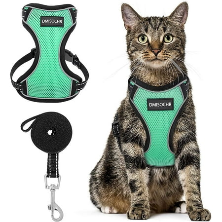 DMISOCHR Cat Harness and Leash Set Escape Proof Cat Vest Harness for Outdoor