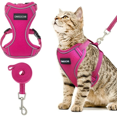 DMISOCHR Cat Harness and Leash Set Escape Proof Cat Vest Harness for Outdoor