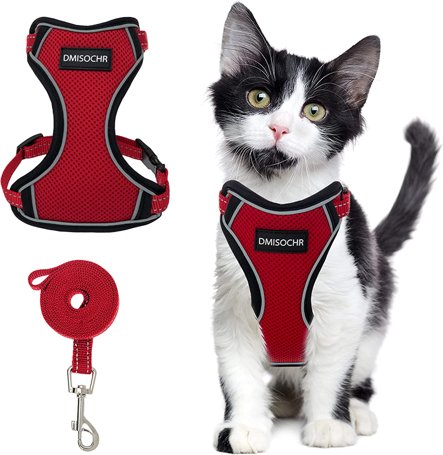 DMISOCHR Cat Harness and Leash Set Escape Proof Cat Vest Harness for ...