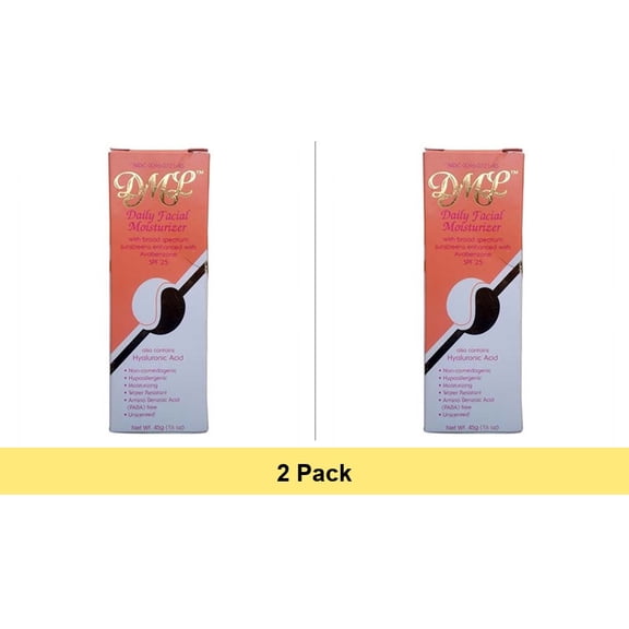 DML Daily Facial Moisturizer SPF 25 Sunscreen - 1.5 oz, 2 Pack