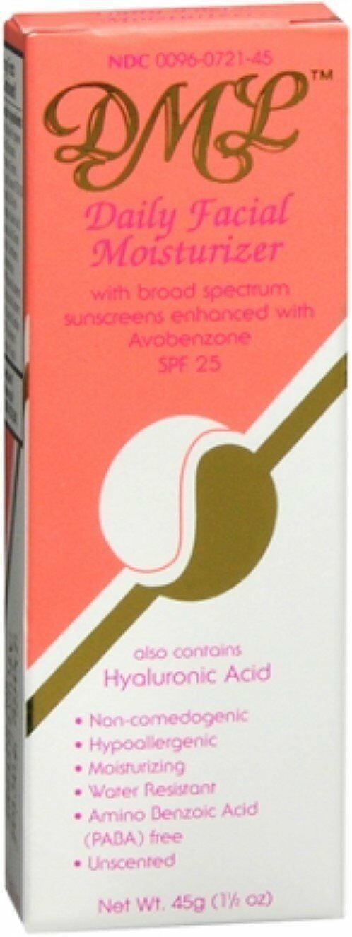 DML Daily Facial Moisturizing Lotion for Sun Screen SPF 25 1.5 oz, 4-Pack