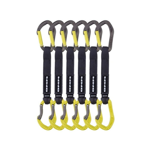 DMM Alpha Sport Quickdraw - 6 Pack, Titanium/Lime, 18cm