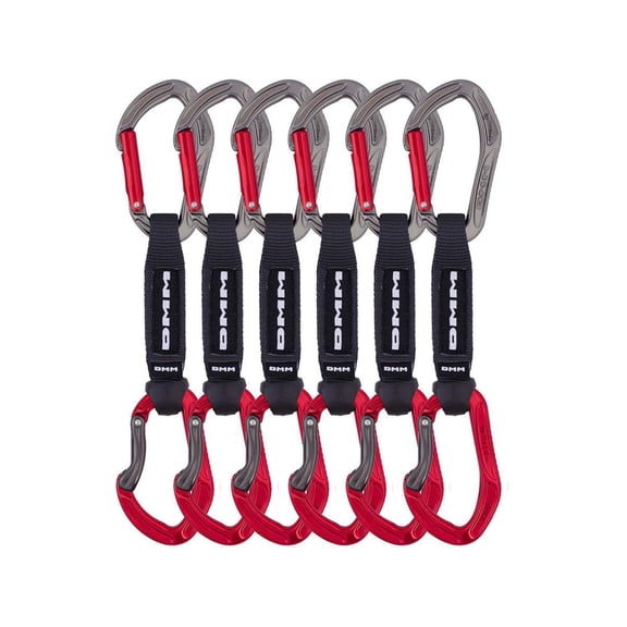 DMM Alpha Sport Quickdraw - 6 Pack, Titanium/Red, 12cm