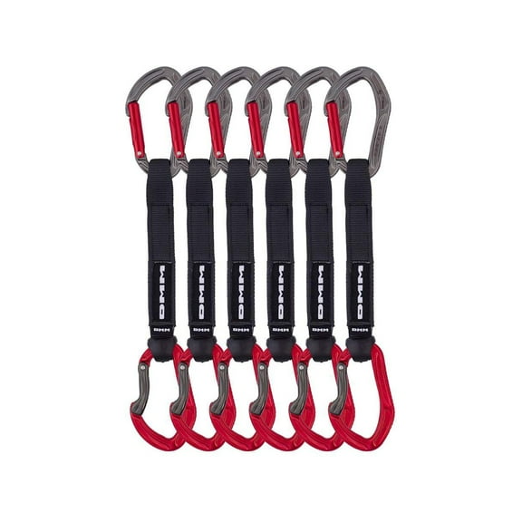 DMM Alpha Sport Quickdraw - 6 Pack, Titanium/Red, 18cm