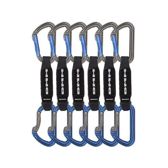 DMM Shadow Quickdraw, Pack of 7, Titanium/Blue, 12cm