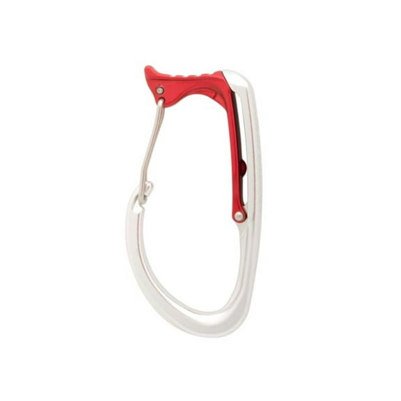 DMM Vault Wire Gate Carabiner, Silver/Red