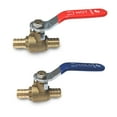 thumbnail image 1 of DMNI 1/2" Lead Free PEX Brass Ball Valve for Hot & Cold Water (pack of 2), 1 of 4