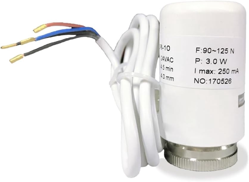 DMNI 4 Wire Thermal Actuator - 24 Volts Thermal Actuator - Radiant Floor Heating Manifold
