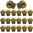 thumbnail image 1 of Fittings 1/2" Pushfit Straight Coupling - 1/2" x 1/2" PEX Brass Push-fit Coupling - Push-to-Connect Plumbing Fittings for PEX Copper CPVC (Pack of 10), 1 of 6