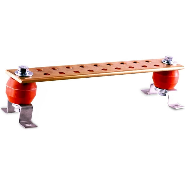 DMNI Copper Bus Bar 12" Ground Bar Grounding Terminal Copper